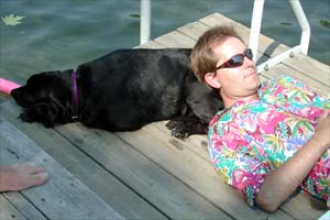 Lazing around at the cottage
